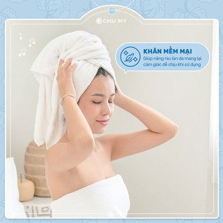 Combo Khăn Tắm Cotton CHU MY 2 Chiếc - Khăn Tắm Toàn Thân 70x140/60x120, Khăn Tắm Khách Sạn, Thấm Hút Tốt