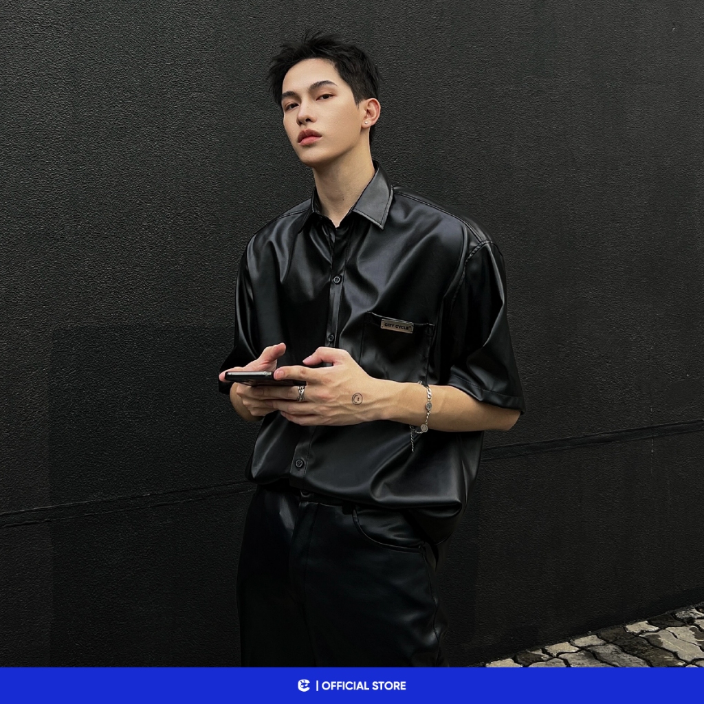 Áo sơ mi local brand da Metal City Cycle unisex form rộng nam nữ oversize