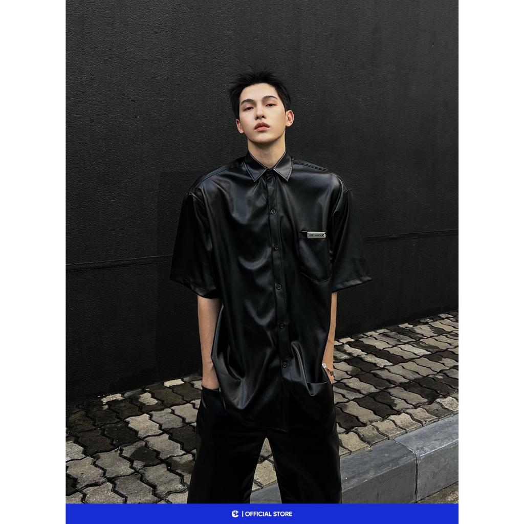 Áo sơ mi local brand da Metal City Cycle unisex form rộng nam nữ oversize