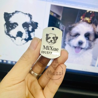 Phí thiết kế vẽ hình chân dung lên thẻ tên thú cưng