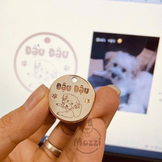 Phí thiết kế vẽ hình chân dung lên thẻ tên thú cưng