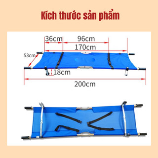 Cáng cứu thương Có bánh xe và Đai - Cáng hỗ trợ bệnh nhân | Dùng trong tình huống đặc biệt