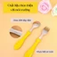 BỘ DỤNG CỤ THÌA DĨA ĐŨA CHO BÉ TẬP ĂN AN TOÀN - Bộ Thìa Dĩa Đũa Có Hộp Đựng Cute,Set Thìa Dĩa Đũa Ăn Dặm Hình Chú Ong