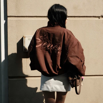 Áo Khoác Kaki Trần Bông NSEVEN Kaki Bomber Jacket Winter2025 NAK.453