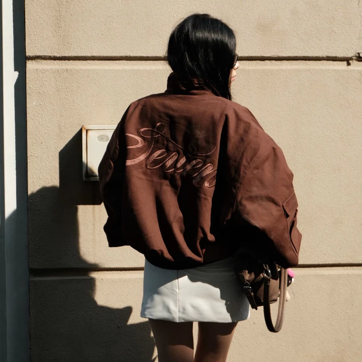 Áo Khoác Kaki Trần Bông NSEVEN Kaki Bomber Jacket Winter2025 NAK.453