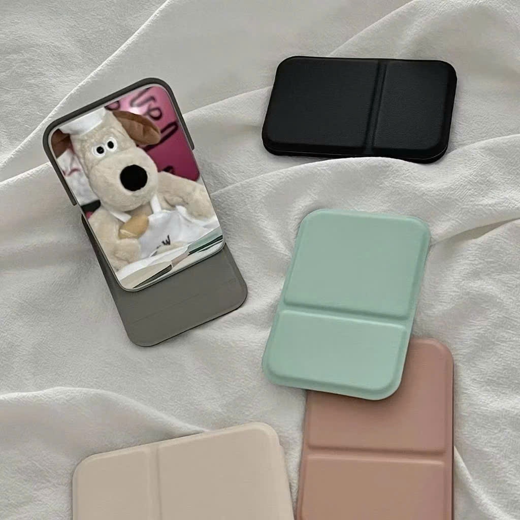 Gương mini bọc da có thể bỏ túi xách tiện lợi