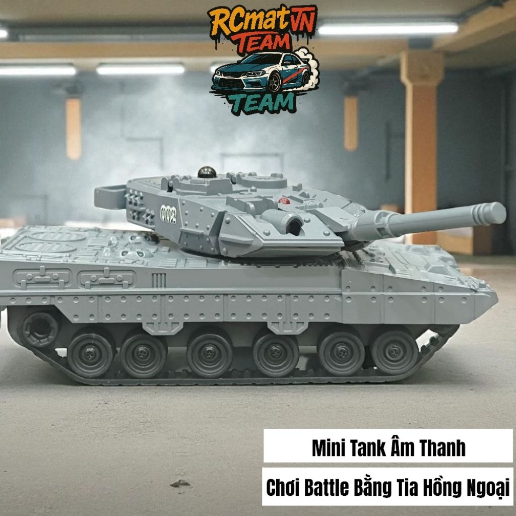 Xe tăng mini Leopard V3 777-584 điều khiển từ xa có tia hông ngoại, âm ...