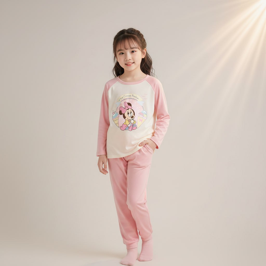 Set hoạt hình cho bé gái size đại BEESHOP bộ đồ thu đông cho bé gái từ 6 - 14 tuổi D25051