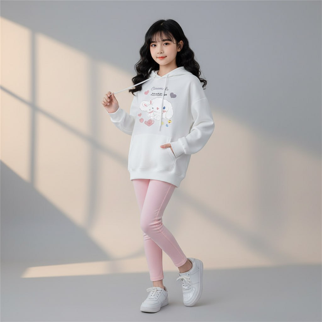 Áo hoodie cho bé gái size đại BEESHOP áo thu đông cho bé D25049