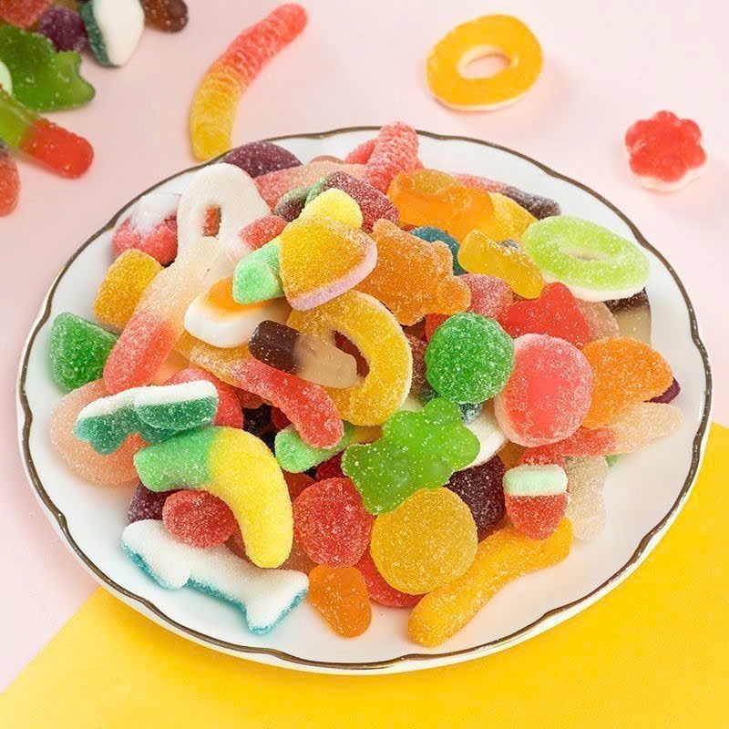 Kẹo chíp dẻo mix vị, kẹo chip bọc đường 500g