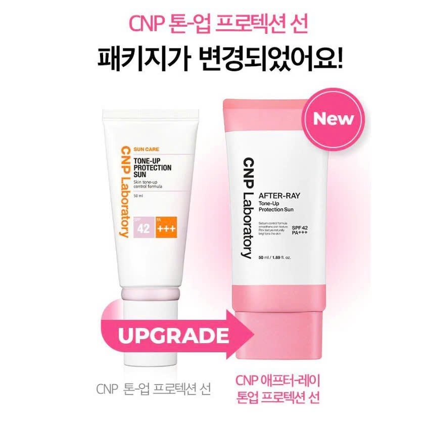 Kem Chống Nắng Nâng Tone Hồng Tự Nhiên Cho Mọi Loại Da CNP Laboratory Tone-Up Protection Sun SPF42++ 31m/50ml (Nobox)