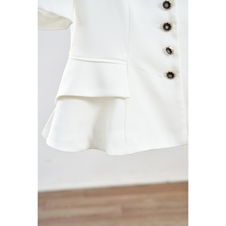 Áo Kiểu Nữ Peplum Dáng Ôm Áo Công Sở Thanh Lịch Sang Trọng LAMER L65D25Q008