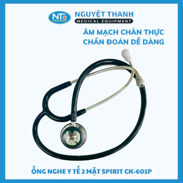 Ống nghe y khoa hai mặt SPIRIT CK601P, chuyên dụng cho bác sĩ, y tá, sinh viên y khoa