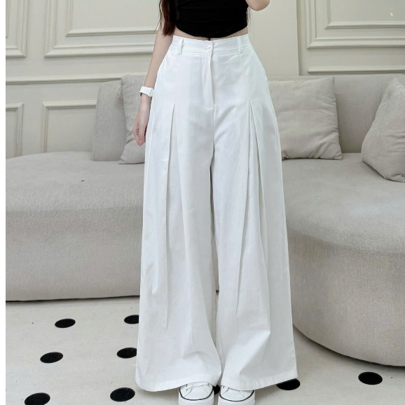 Quần Kaki Ống Suông Form Rộng Có Chun Lưng Sau Unisex Năng Động Đi Học Đi Làm Joolate 46_ P2k5