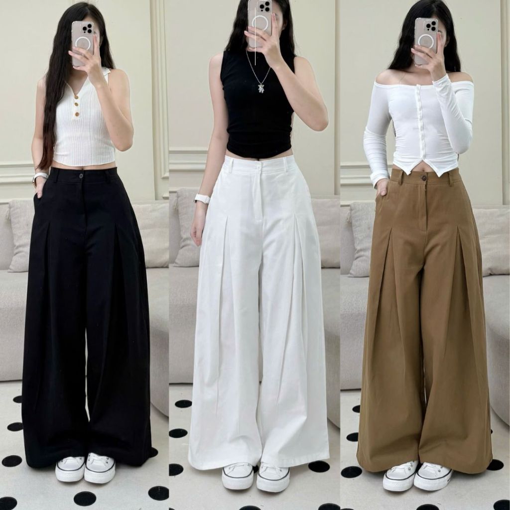 Quần Kaki Ống Suông Form Rộng Có Chun Lưng Sau Unisex Năng Động Đi Học Đi Làm Joolate 46_ P2k5