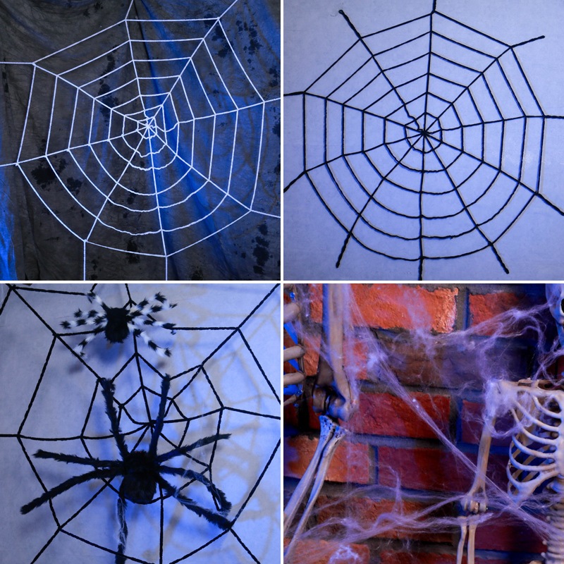 Mạng nhện chất vải nhung đẹp trang trí Halloween