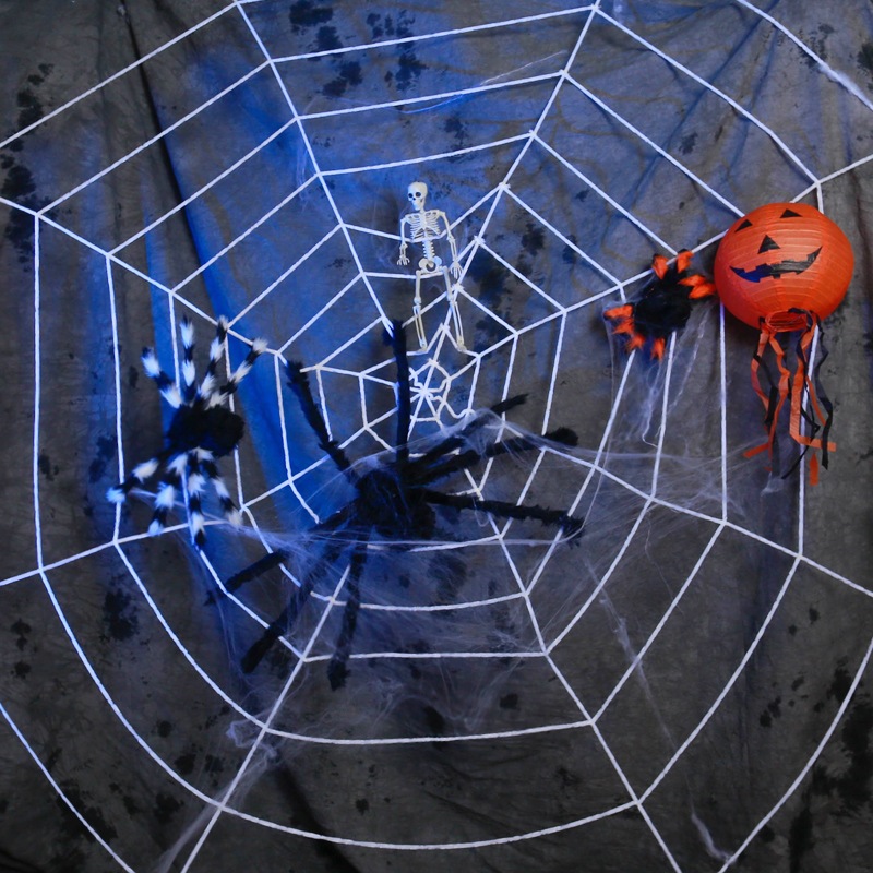 Mạng nhện chất vải nhung đẹp trang trí Halloween