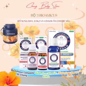 Combo 4 Lọ BioAmicus Tặng 1 Máy xay sinh tố cầm tay