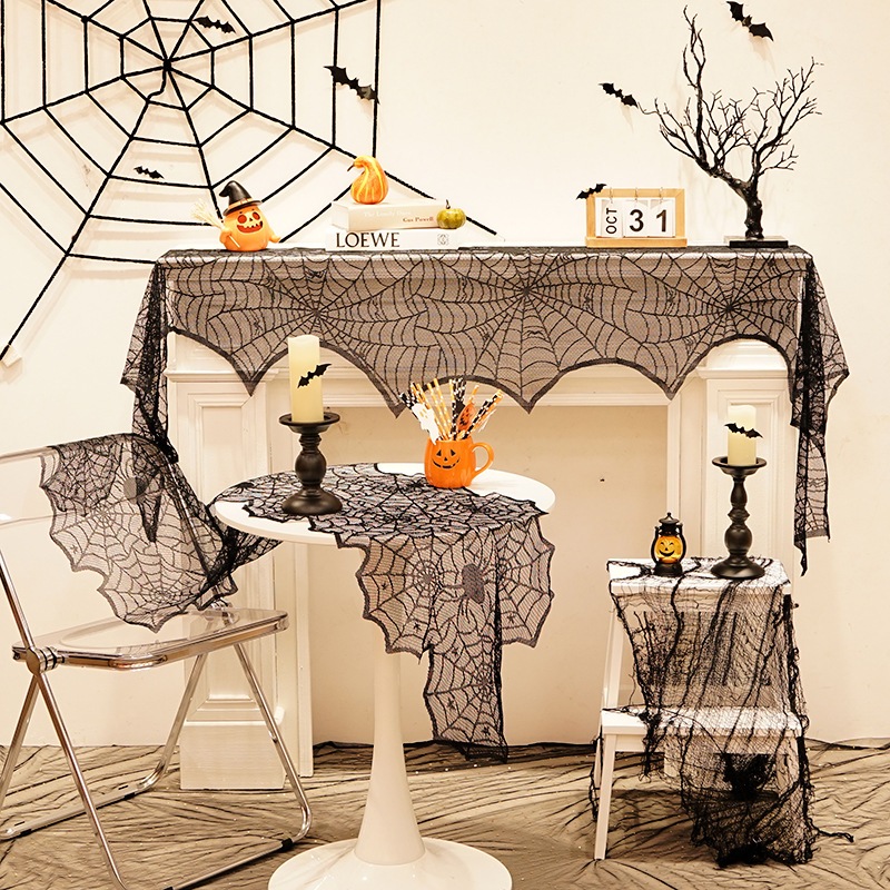 Mạng nhện chất vải nhung đẹp trang trí Halloween