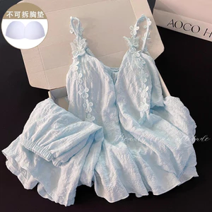 SẴN+HỎA TỐC-Bộ đồ ngủ nữ có mút ngực – dáng baby doll siêu xinh- có size