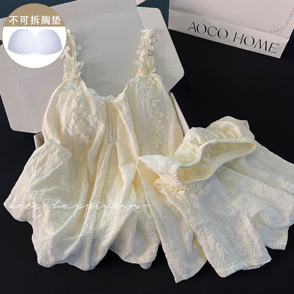 SẴN+HỎA TỐC-Bộ đồ ngủ nữ có mút ngực – dáng baby doll siêu xinh- có size