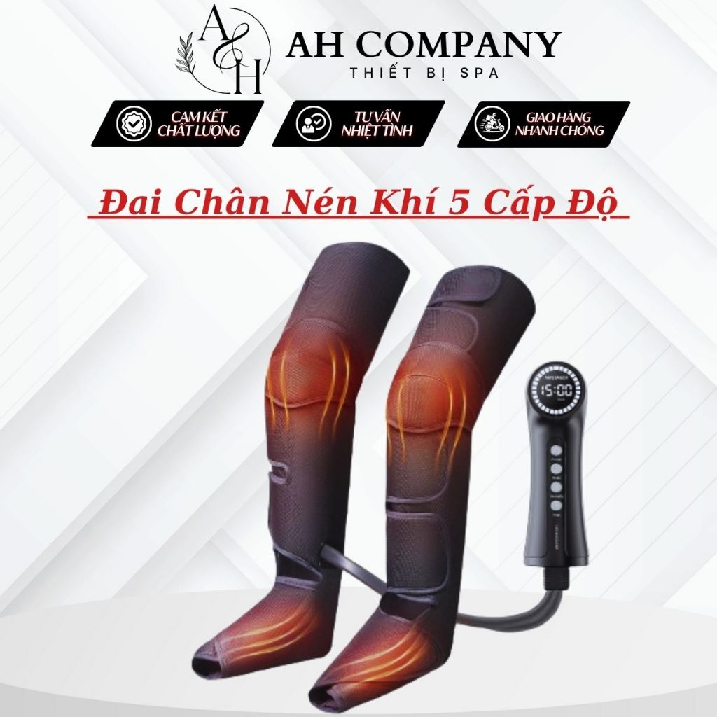 Máy Massage Chân Đa Năng, Máy Massage Có Nhiệt Sưởi Ấm Giúp Giãn Tĩnh Mạch 5 Cấp Độ, Giảm Tê Chân, Đau Chân