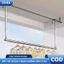 Giá phơi quần áo ban công có thể gấp lại, thanh phơi có thể điều chỉnh, tiết kiệm không gian