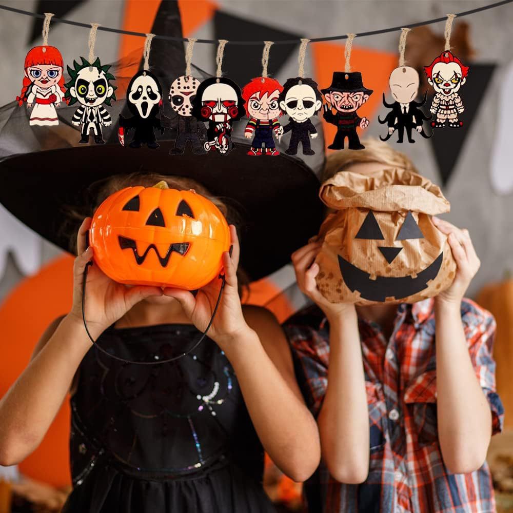 Giỏ bí ngô xin kẹo Halloween to - Đèn bí ngô-Bí ghép 2 mảnh