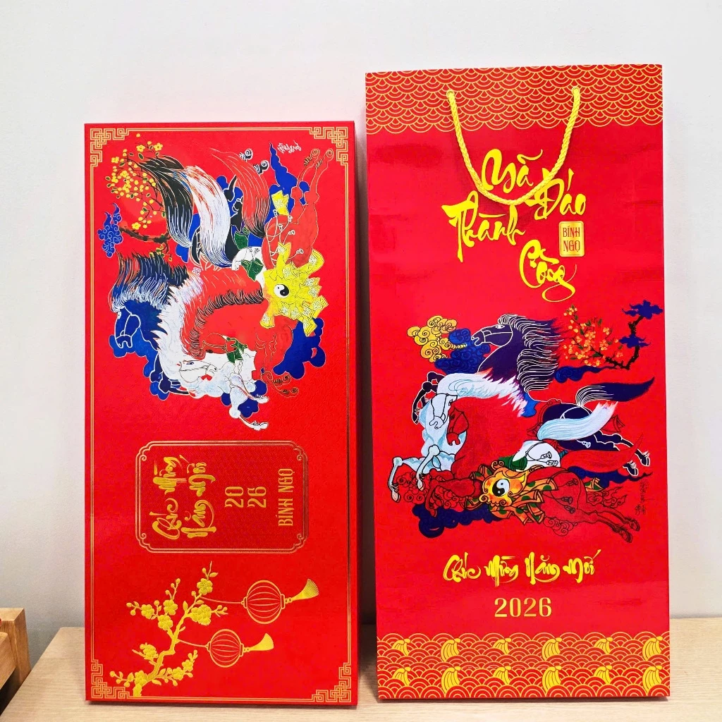 Lịch 2026 - Bloc Nghệ thuật thư pháp - Mã Đáo Thành Công (Khổ dài 20x48 cm)