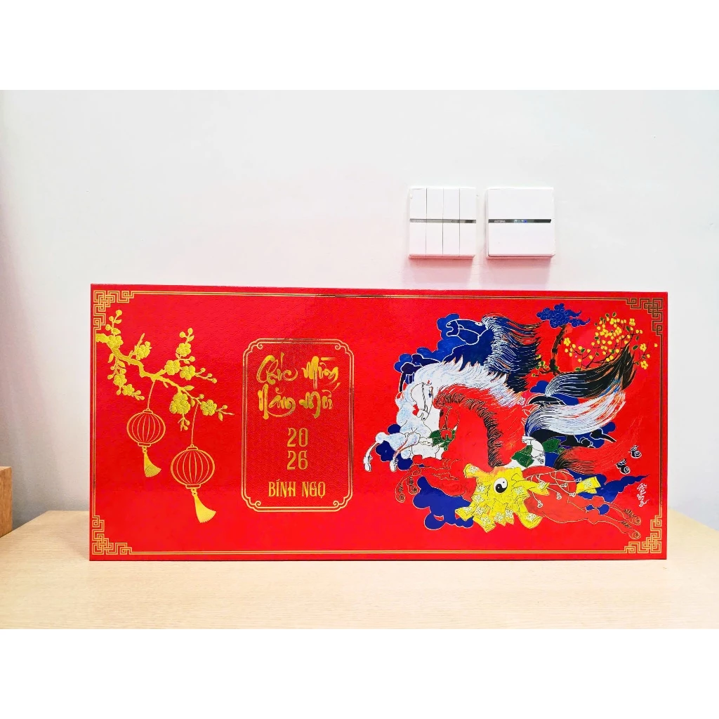 Lịch 2026 - Bloc Nghệ thuật thư pháp - Mã Đáo Thành Công (Khổ dài 20x48 cm)