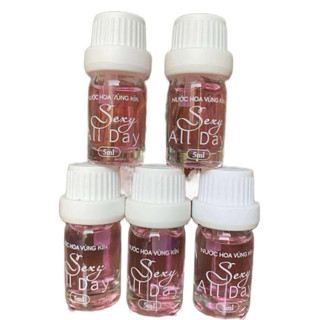 Combo 5 chai nước hoa vùng kín màu hồng 5ml giúp khử mùi, lưu lại hương thơm sang trọng, quyến rũ
