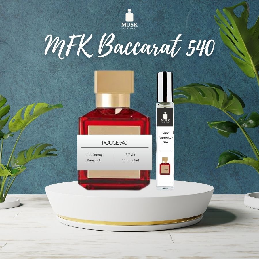 N c Hoa Unisex Nam N MFK 540 Chai 10ml L u H ng L u Quy n R 