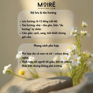 Nước hoa Unisex MOIRÉ Another13 EDP sạch sẽ, cuốn hút , lưu hương lâu 8h - mini 10ml