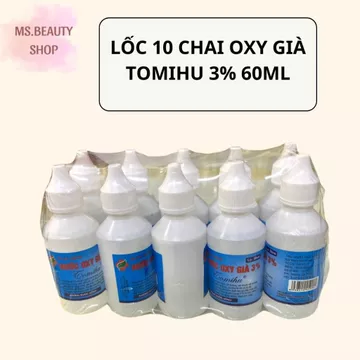 Nước Oxy Già Tomihu 3% (Lốc 10 Chai/ 1chai 60ml)