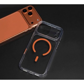 Ốp lưng MAGNETIC CASE trong suốt từ tính – viền camera nổi bật dành cho iphone 17 Promax 17 Pro