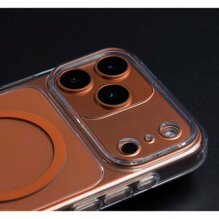 Ốp lưng MAGNETIC CASE trong suốt từ tính – viền camera nổi bật dành cho iphone 17 Promax 17 Pro