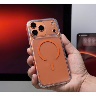 Ốp lưng MAGNETIC CASE trong suốt từ tính – viền camera nổi bật dành cho iphone 17 Promax 17 Pro