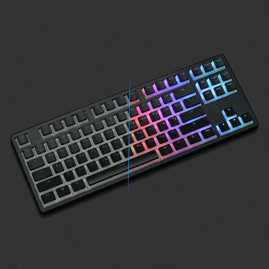 Bộ keycap ATAS Bánh Pudding màu đen