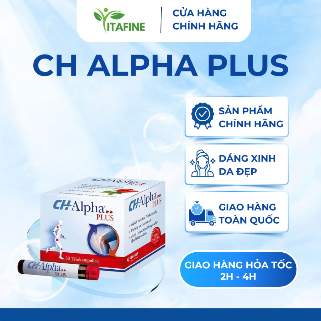 [HÀNG CTY] CH-Alpha PLUS Collagen Peptide Uống Hỗ Trợ Tái Tạo Phục Hồi ...