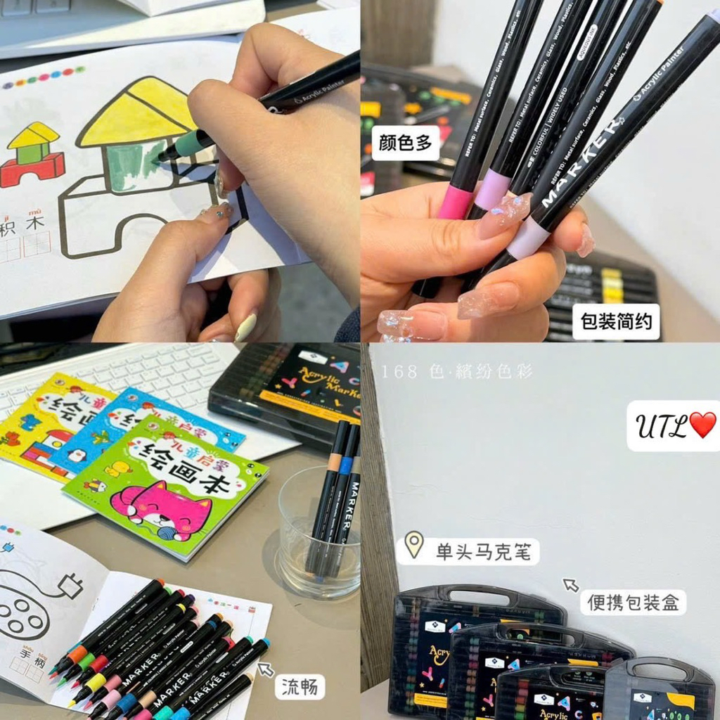 Set 60 bút acrylic marker siêu hot