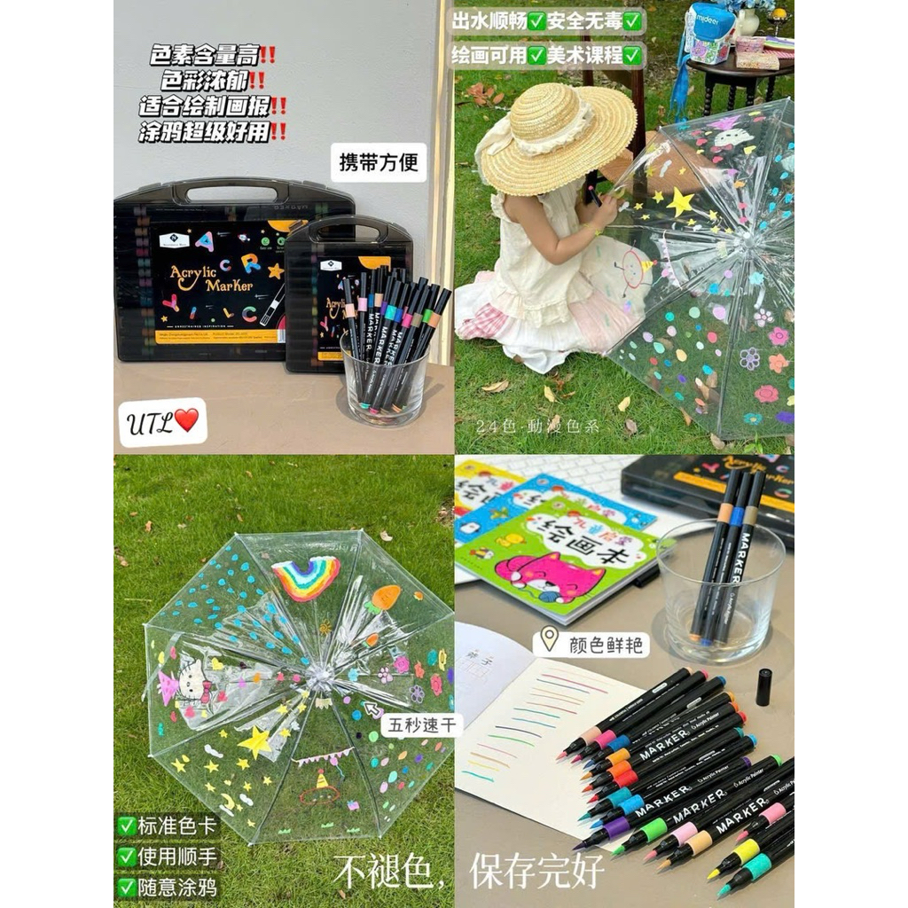 Set 60 bút acrylic marker siêu hot