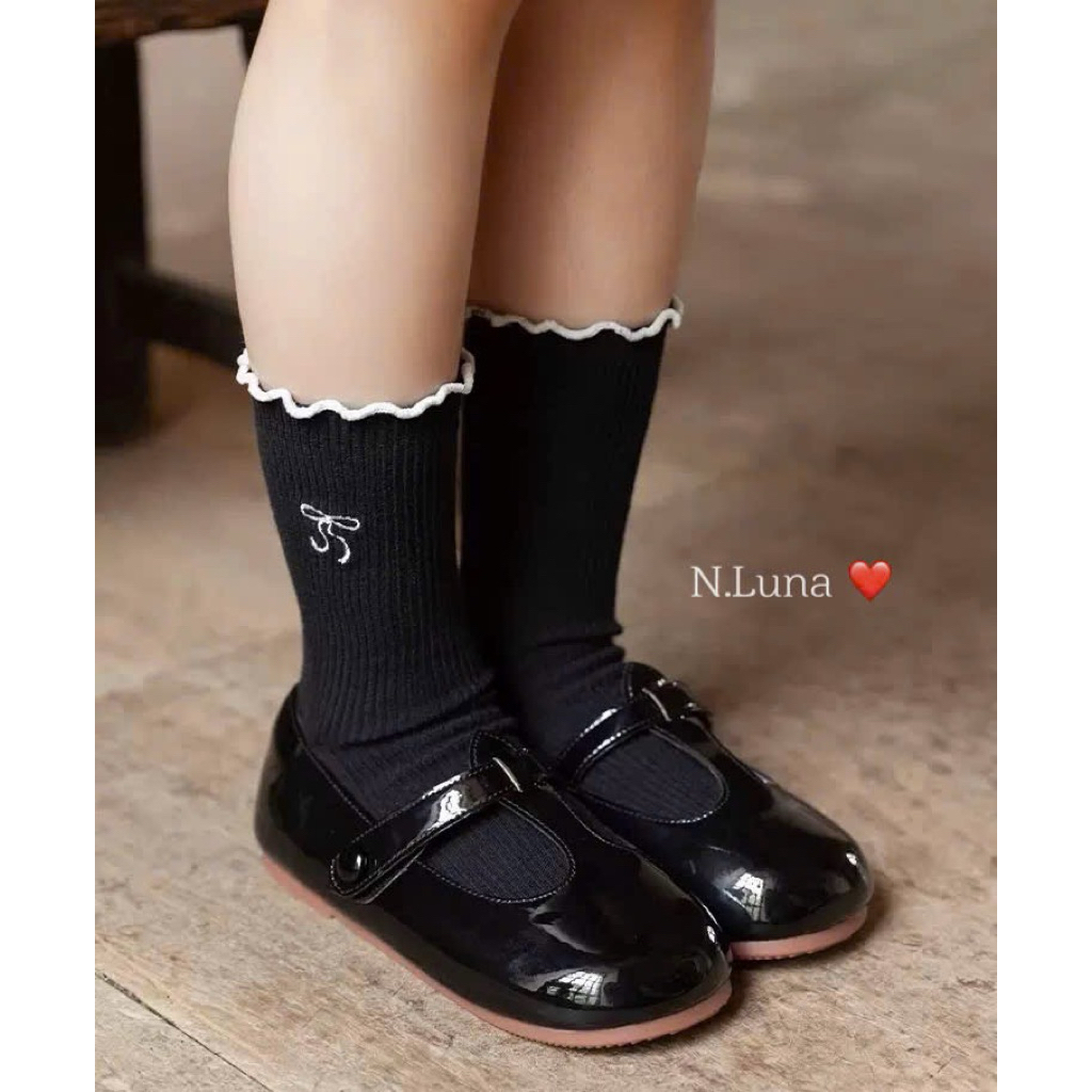 Set 10 đôi tất cổ cao tiểu thư 1-12y