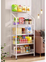 Kệ đựng đồ đa năng, kệ đựng đồ 4-5 tầng, có bánh xe tiện lợi, đựng đồ tạp hoá, đựng đồ ăn, sơn tĩnh điện cao cấp — ảnh 3
