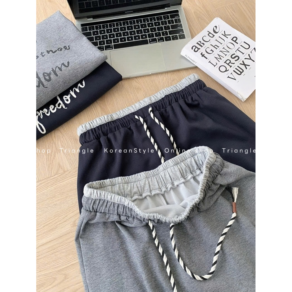TRIANGLE - Freedom Set (Cân nhắc kỹ, returned is not welcomed)- Set nỉ mỏng áo sweater mix chân váy bút chì kèm khăn