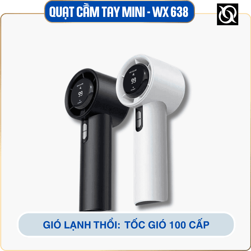 Quạt Cầm Tay Mini WX638: Đạo cụ không thể thiếu cho mùa hè nóng bức! - Chi tiết 3