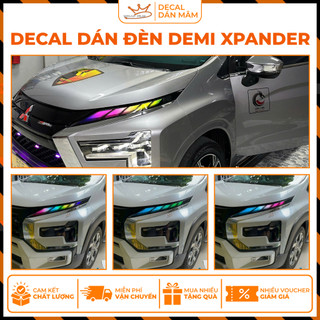 Decal dán đèn Xpander 2018 đến 2026 (1 bộ 2 bên), dán logo xpander Decal không thấm nước không phai màu