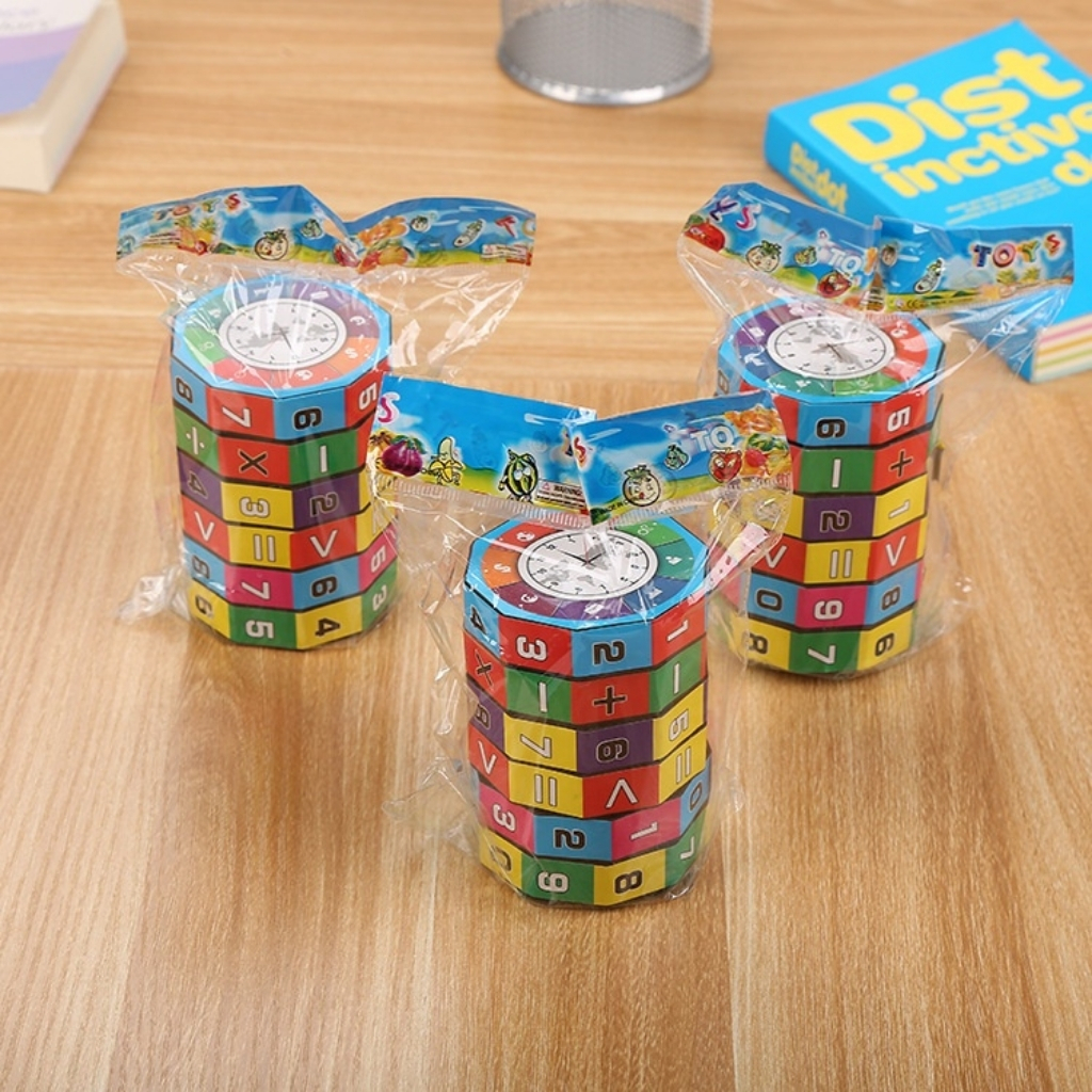 Đồ chơi Rubik toán học giúp cho bé tập làm quen phép tính cộng trừ nhân chia