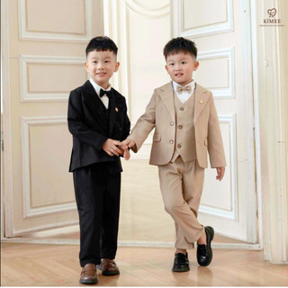Set Vest Be Sọc KIMEE KIDS Cho Bé Trai Dự Tiệc, Sinh Nhật, Chất Liệu Thoải Mái, Từ 1-10 Tuổi Được Thiết Kế Bởi Kimee