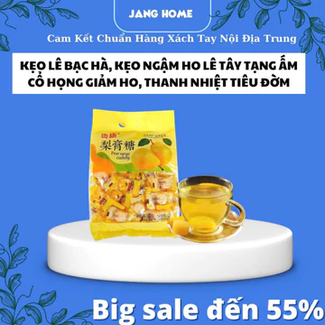 Kẹo Lê Bách Thảo Bạc Hà, Kẹo Ngậm Ho Quả Lê Tây Tạng Ấm Cổ Họng Giảm Ho Thơm Miệng,Kẹo Lê An Phế,Thanh Nhiệt Tiêu Đờm