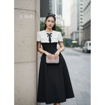 Váy thiết kế .Váy đẹp công sở thanh lịch ,sang chảnh.Áo choàng ,váy hai dây dáng xoè.Phù hợp đi tiệc,đi làm...